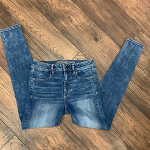 American Eagle high rise jeggings. Size 8